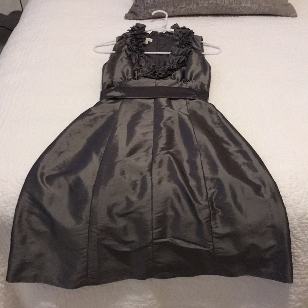 London times silver gray dress